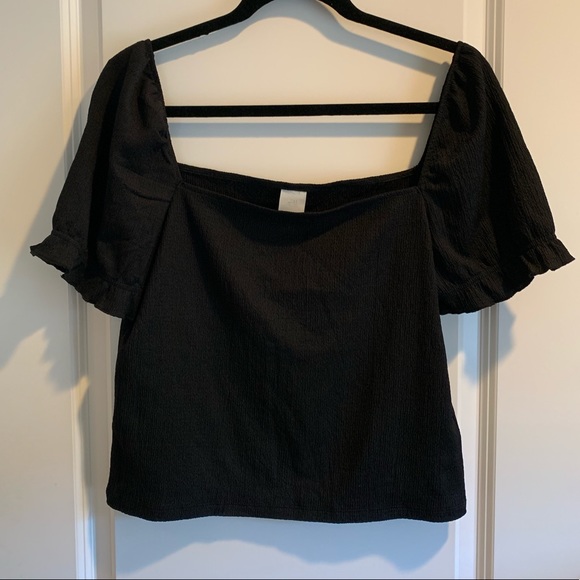 h&m square neck top